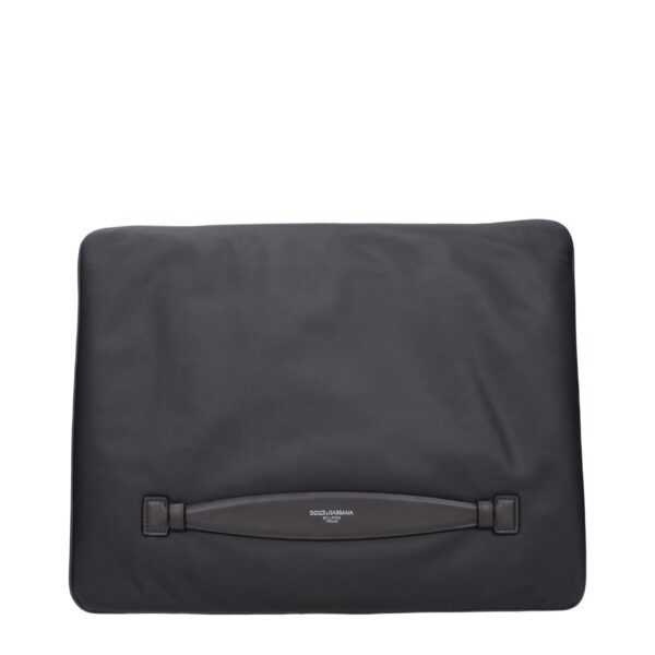 Gray Fabric Clutch Bag