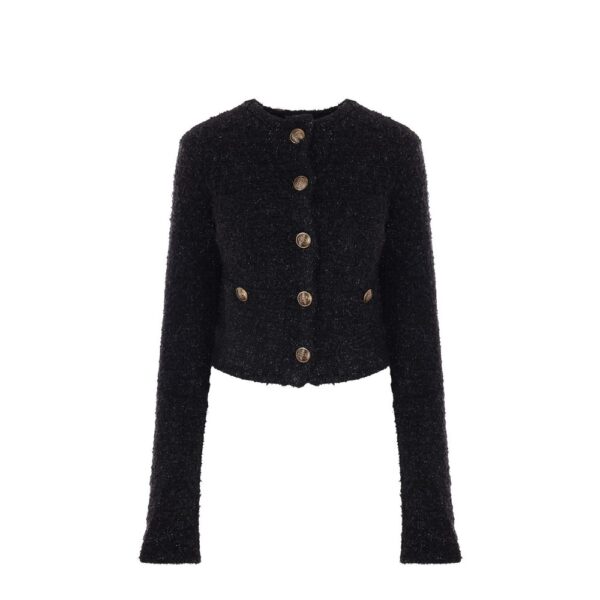 Black Cotton Cardigan
