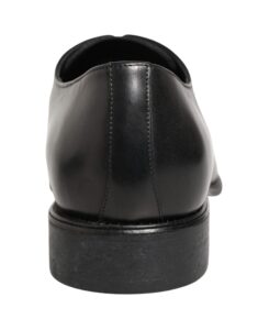 Black Calfskin Leather Derby Men Dress Shoes