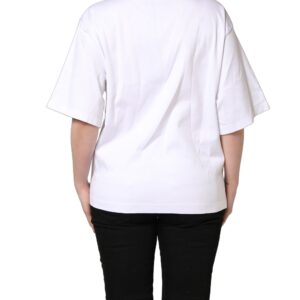 White I'm A Super Model Fan Print Jersey T-shirt