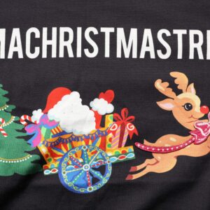 Black #IAMACHRISTMASTREE Print Cotton T-shirt