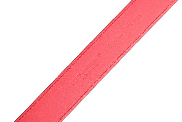 Pink Lambskin Leather Silver Metal Buckle Belt | Jag Couture London – New York