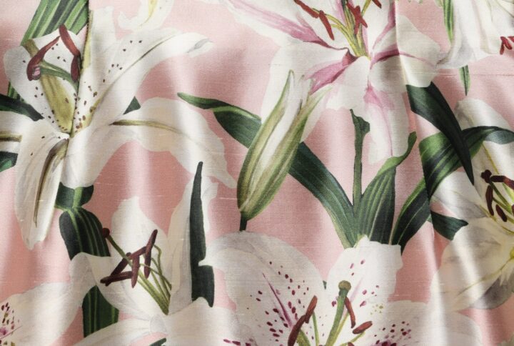 Pink Lilium High Waist Knee Length Skirt | Jag Couture London – New York