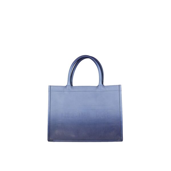 Blue Calfskin Tote Bag