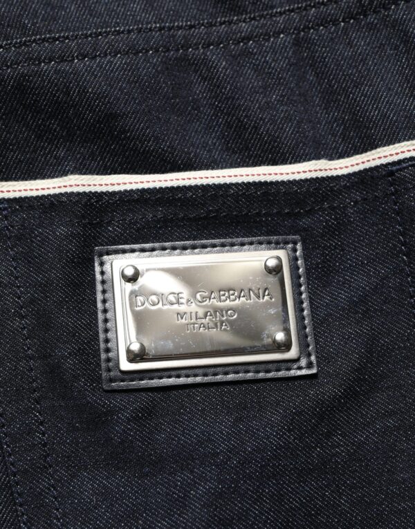 Black Cotton Mid Waist Classic Men Denim Jeans
