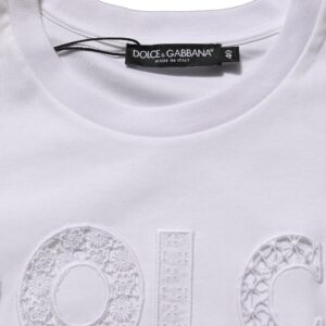 White Logo Round Neck Sleeveless T-shirt