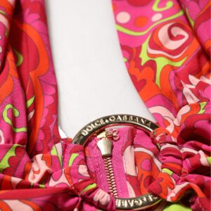 Red Paisley Silk Halter Neck Crop Tank Top