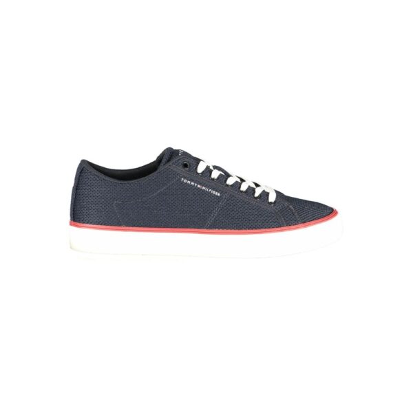Blue Polyester Men’s Sneaker