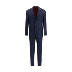 Blue Wool Oves Aries Two-Piece Suit