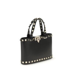 Black Calf Leather Bos Taurus Handbag - Jag Couture London