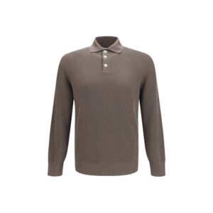 Brown Cotton Polo Shirt