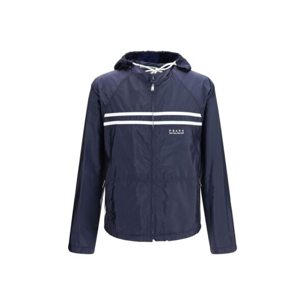 Blue Nylon Shell Jacket