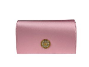 Versace Medusa Crystal Satin Mini Chain Crossbody Bag Purse