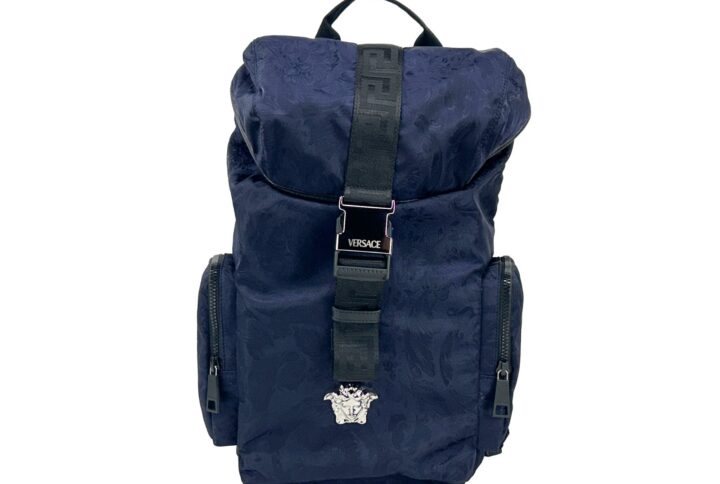Versace Medusa Nylon Buckle Drawstring Backpack Bag | Jag Couture London – New York