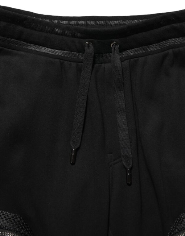 Black Mid Waist Cargo Jogger Sweatpants Pants