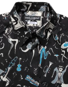 Black Jazz Club Cotton GOLD Fit Dress Shirt
