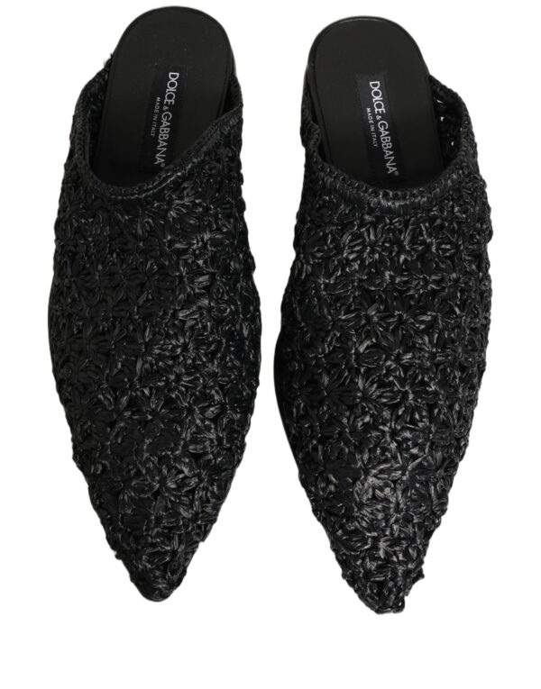 Black Mules Slides Slippers Men Flats Shoes