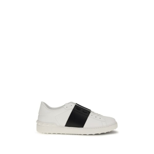 White Calf Leather Bos Taurus Low Top Sneakers