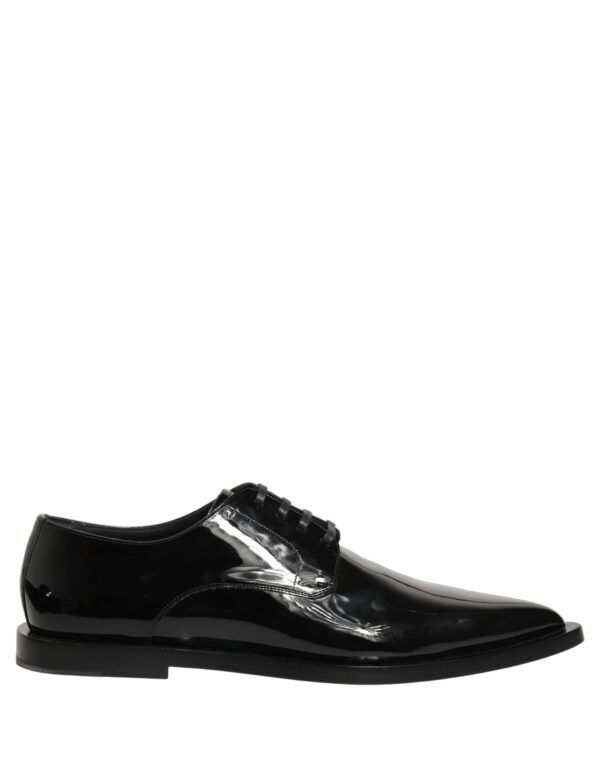 Black Leather Men Derby Dress Formal Shoes