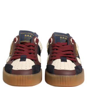 Multicolor Leather MIAMI Low Top Men Sneakers Shoes