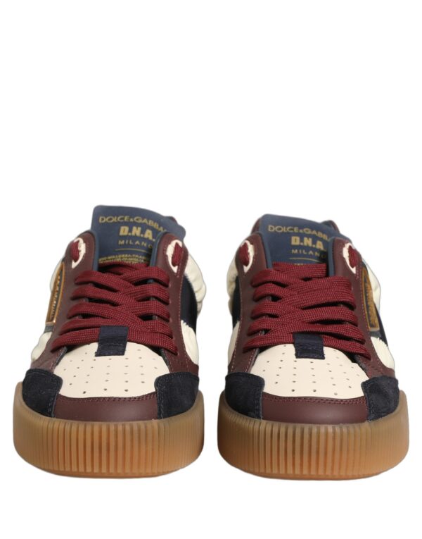 Multicolor Leather MIAMI Low Top Men Sneakers Shoes