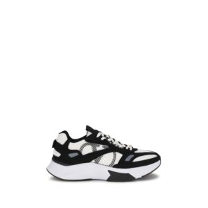 Multicolor Fabric Athletic Sneakers