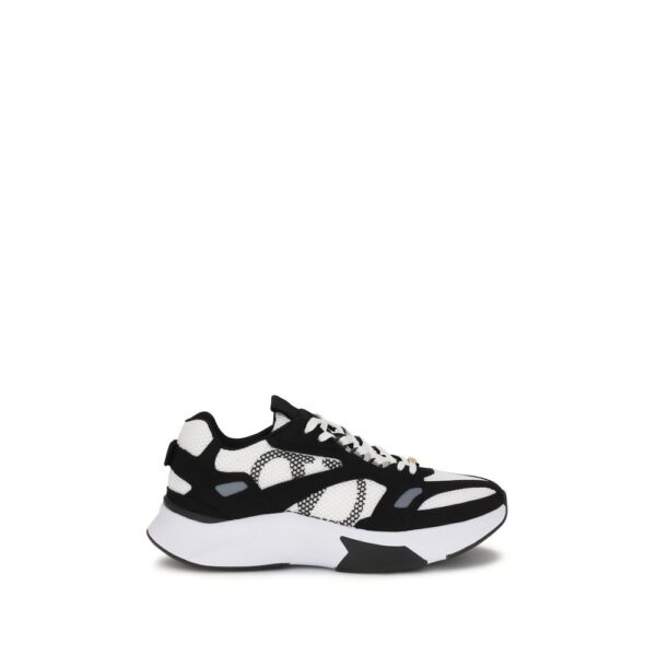 Multicolor Fabric Athletic Sneakers
