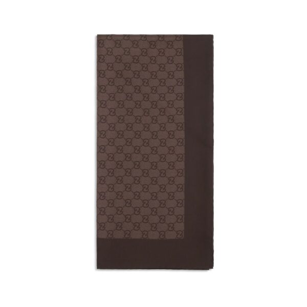 Brown Silk Foulard