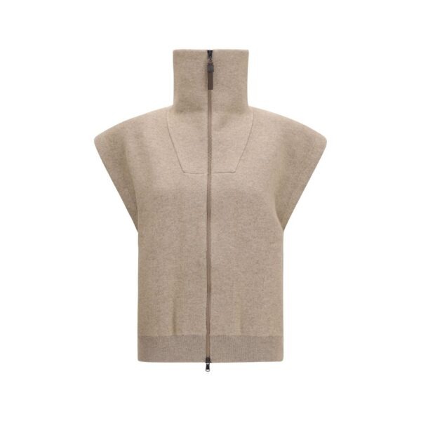 Beige Cashmere Cardigan