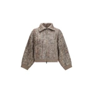 Beige Mohair Cardigan
