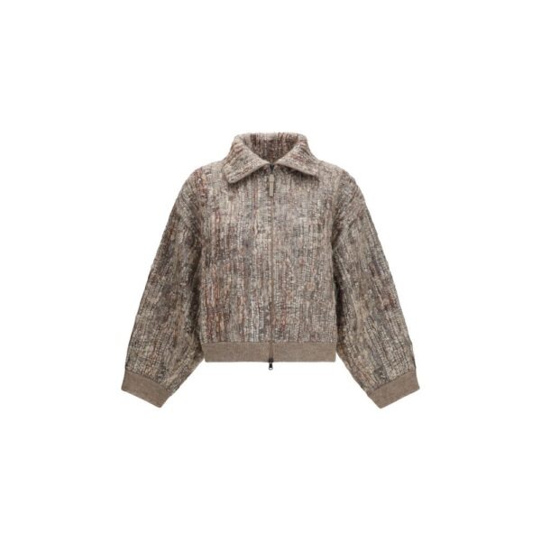 Beige Mohair Cardigan