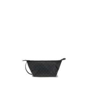 Black Cotton Clutch Bag