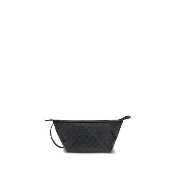 Black Cotton Clutch Bag