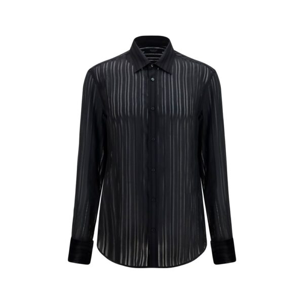 Black Silk Dress Shirt