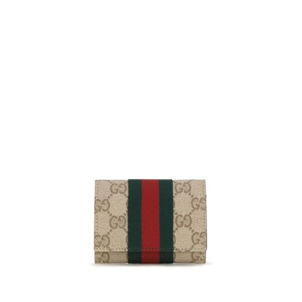 Beige Cotton Wallet