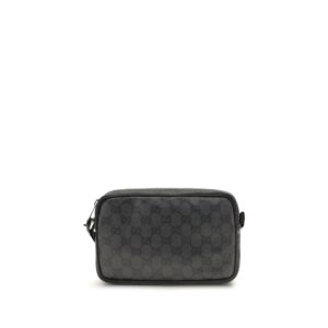 Black Cotton Shoulder Bag