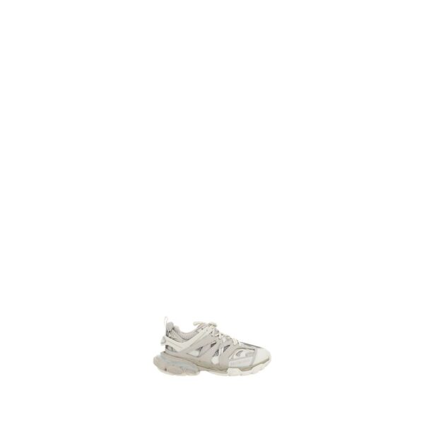 White Polyethylene Athletic Sneakers