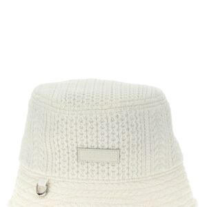 White Viscose Bucket Hat