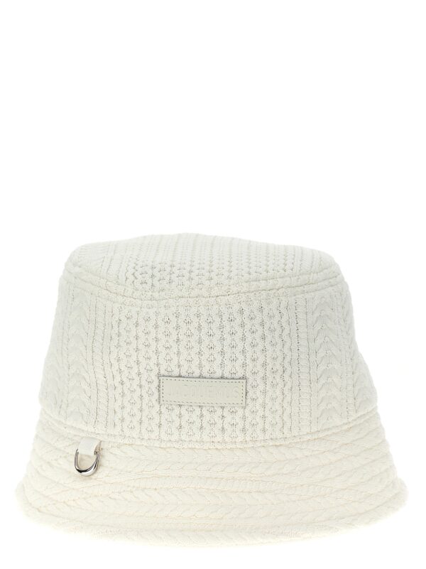 White Viscose Bucket Hat