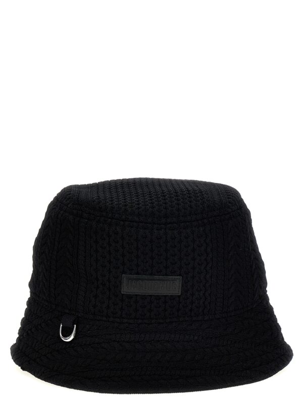 Black Viscose Bucket Hat