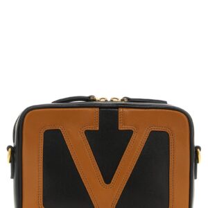 Brown Lamb Leather Crossbody Bag