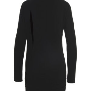 Black Viscose Short Dress - Jag Couture London