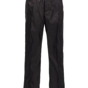 Black Polyamide Casual Pants