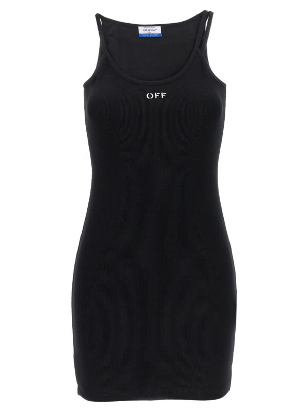 Black Cotton Short Dress