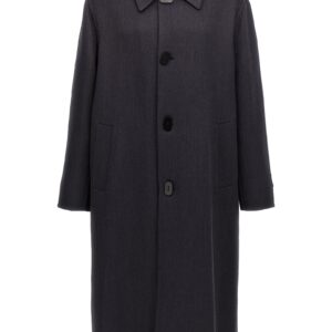 Blue Virgin Wool Coat