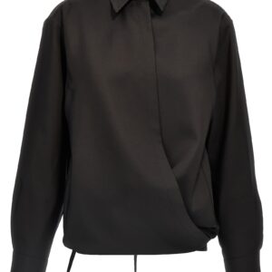 Black Wool Blouse
