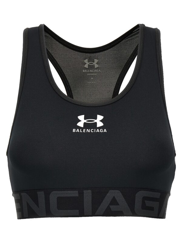 Black Polyester Sport Bra