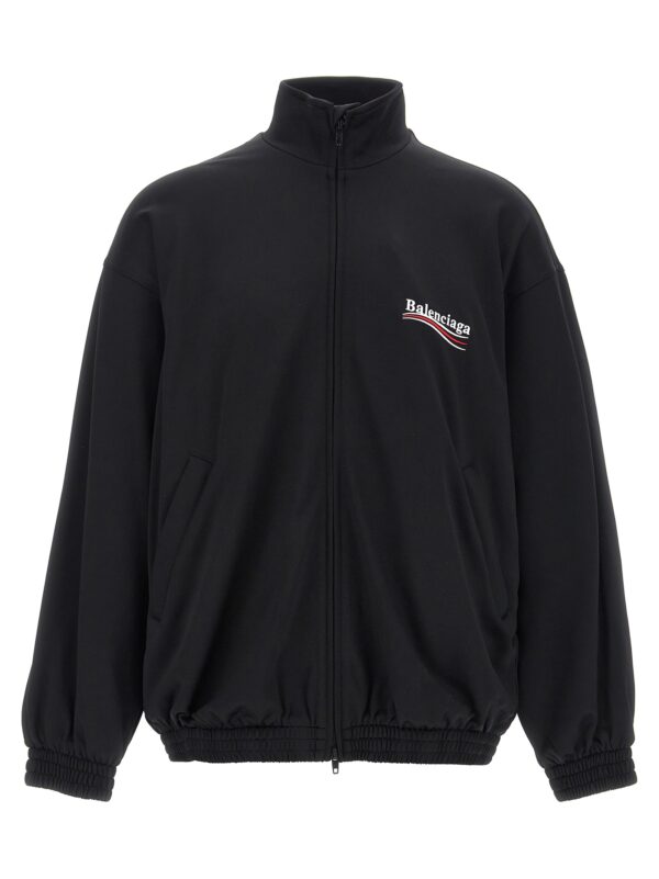 Black Polyamide Sweatshirt