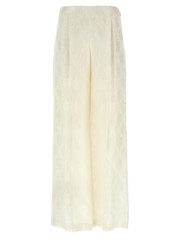 White Silk Casual Pants
