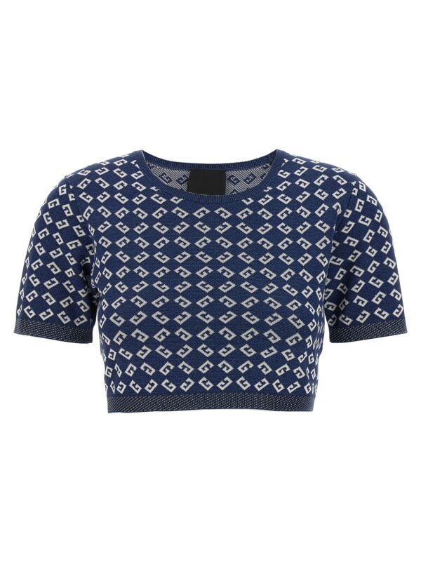 Blue Viscose T-Shirt